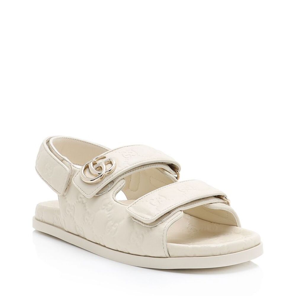 Gucci Guccissima Leather GG Marmont Dad Sandals - Size 9.5 / 39.5